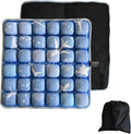 3D Air Cell Inflatable Pressure Relief Seat Cushion, Portable Self-Inflating Pad with Anti-Slip Bottom for Office