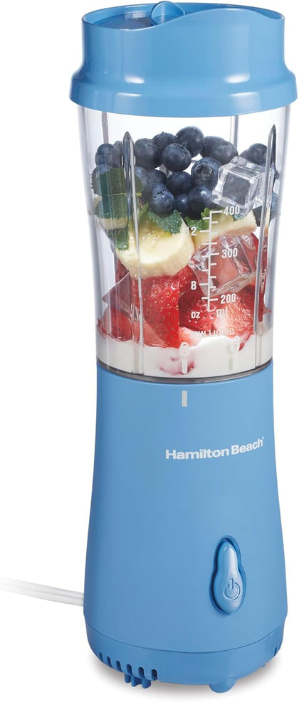 Portable Blender for Smoothies With 14 oz. Travel Jar | BPA Free Jar & Lid | Durable Stainless Steel Blades | 300