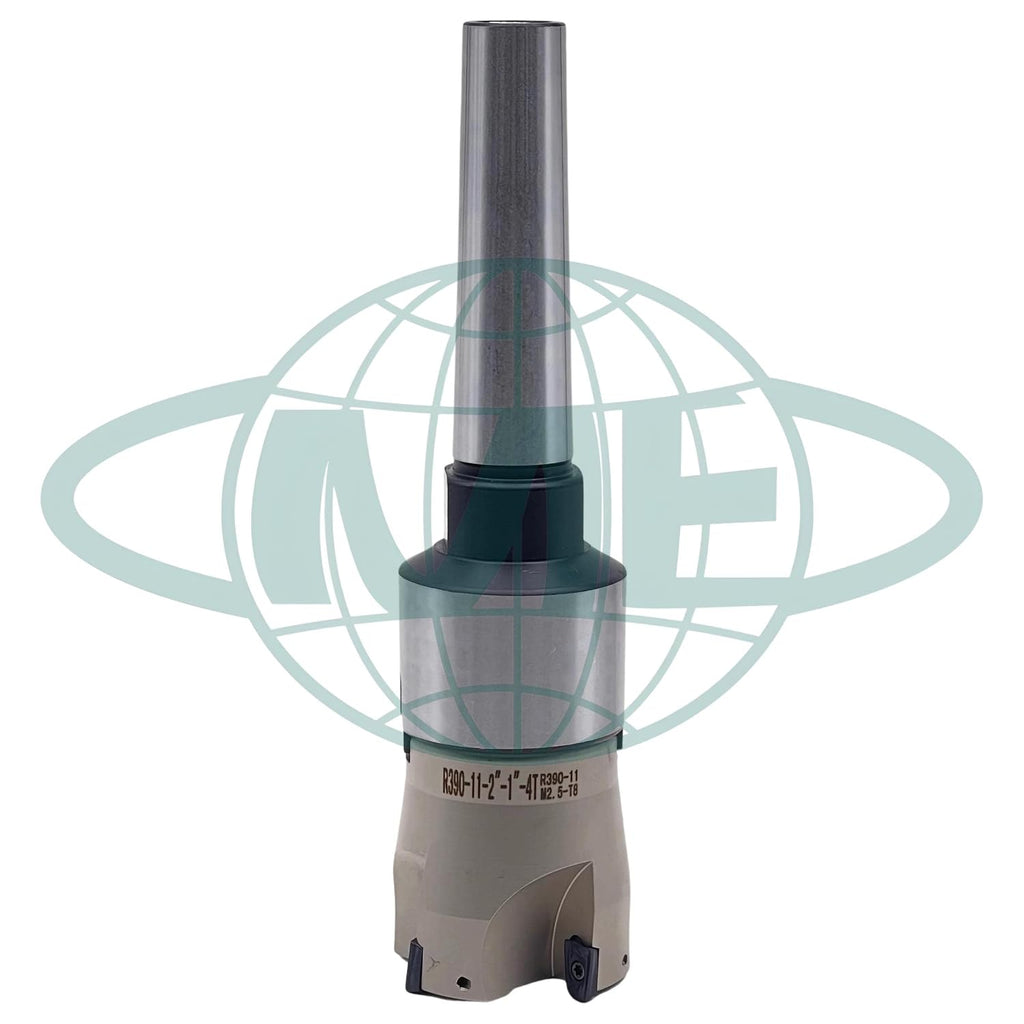 CME 2" 90° Indexable Face Mill w/ MT3 Arbor, R390 Inserts Included, 4 Flutes