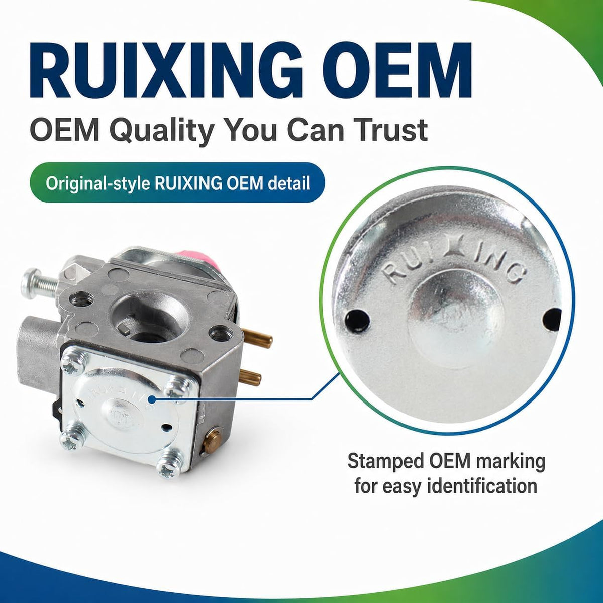 RUIXING OEM M2500 Carburetor for Murray M2550 M2510 MD2500 Trimmer
