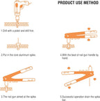 Arrow Heavy Duty Riveter Kit with Assorted 120 Rivets