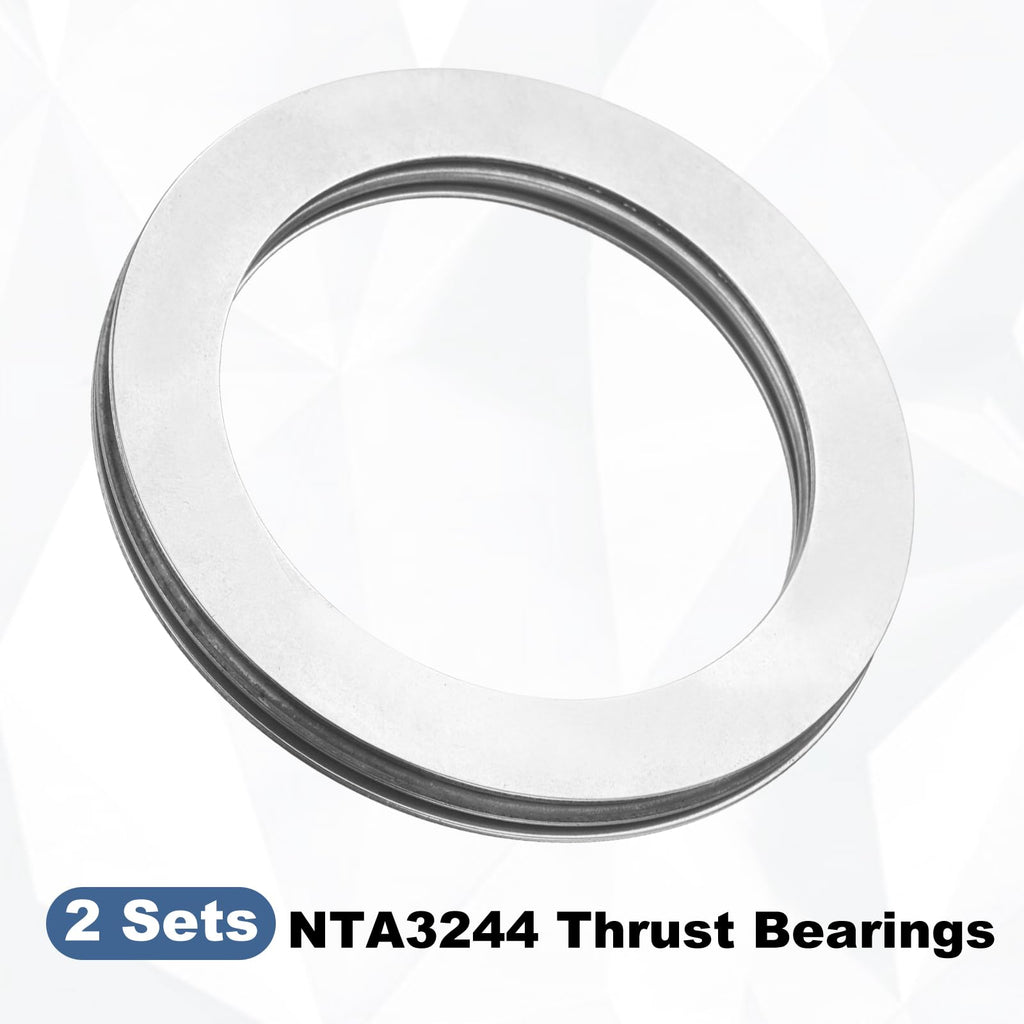 uxcell 2 Sets NTA3244 Thrust Needle Roller Bearings with Washers, ID 2"