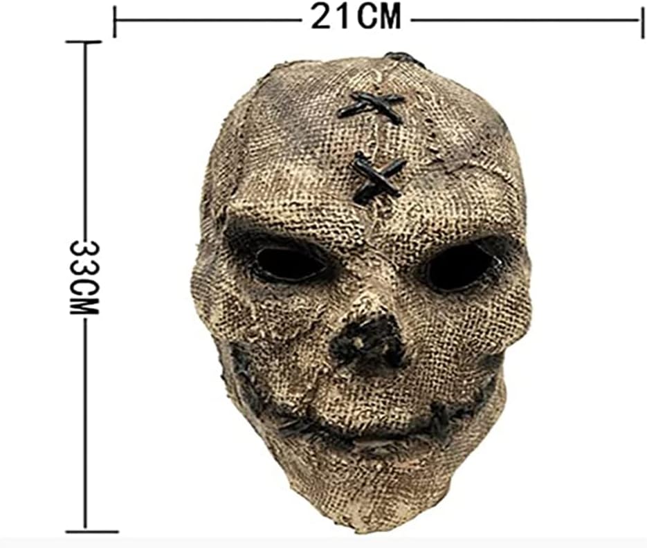 Scary Full Head Skull Mask Halloween Honor Latex Cosplay Party Props