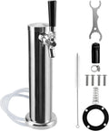 Single Kegerator Tap Tower, Stainless Steel Beer Tower Dispenser