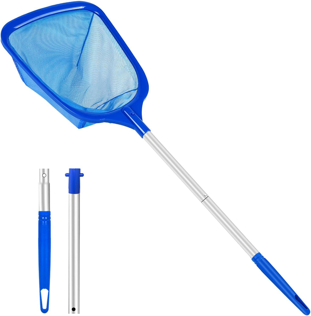 Hot Tub Skimmer Net with Ultra Fine Mesh, Handheld Spa Pool Net for Fine Debris & Leaves, Lightweight Safe-Edge
