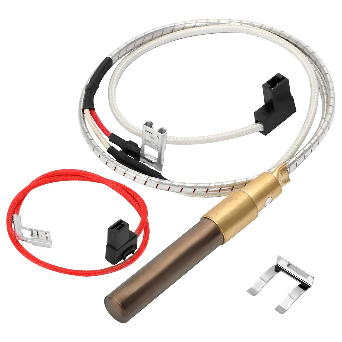750 Mv 100112328 Thermopile Compatible with Reliance, Whirlpool, A.O.Smith, Kenmore, American Water Heater, Replace 6911197, 9007872005, 100094024,100112327，21 inch