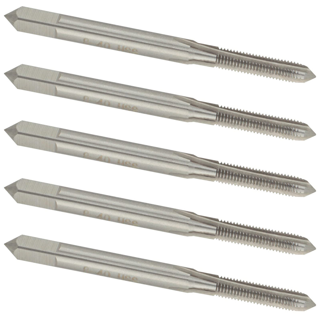 Aceteel 5pcs No 8-40 UN HSS Machine Tap Right Hand