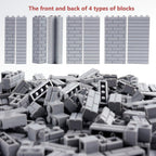 Classic Masonry Bricks Wall Accessories: 340 PCS Building Block