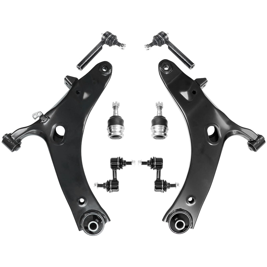 HAWK BROTHER 8Pcs Suspension Kit Front Lower Control Arms with Ball Joints