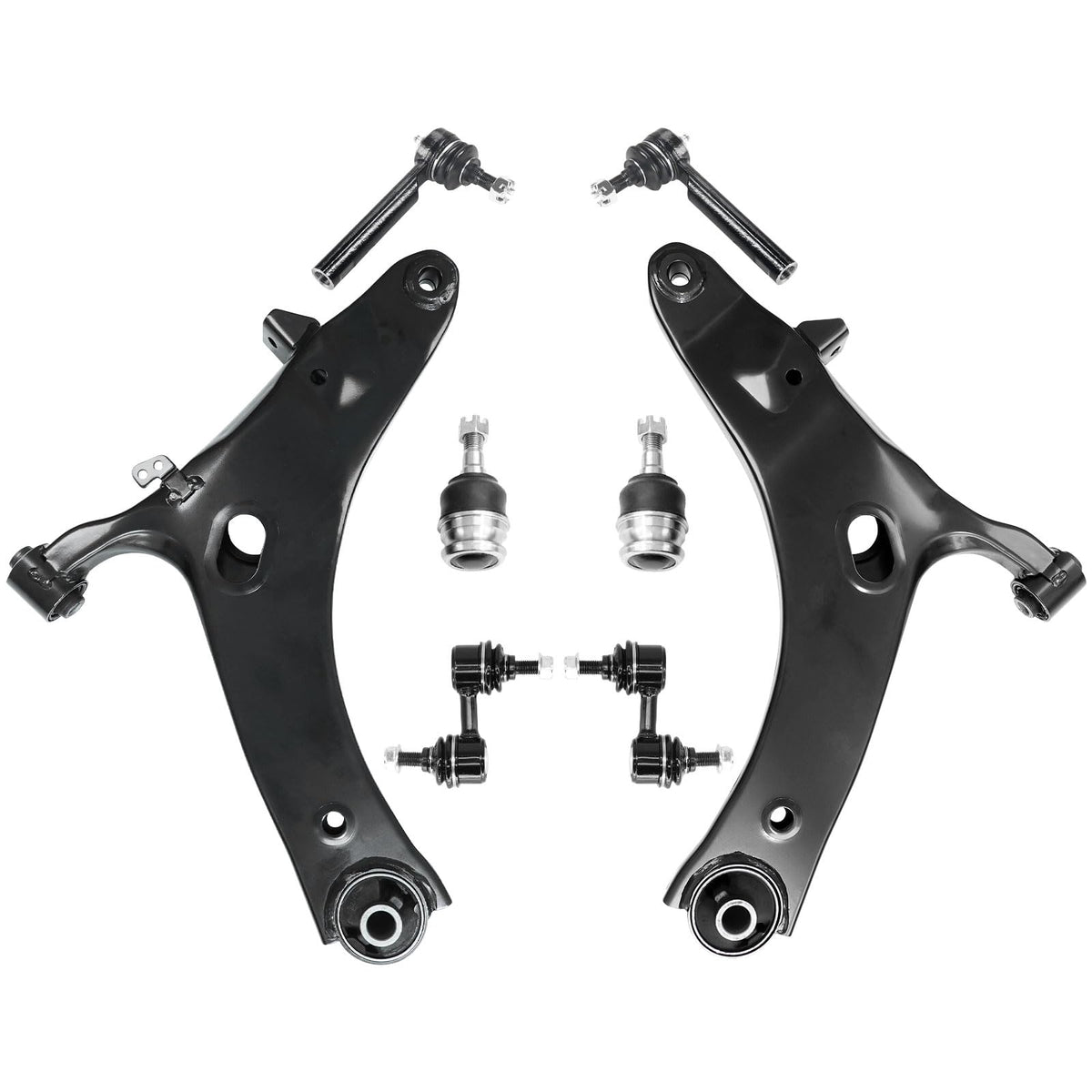HAWK BROTHER 8Pcs Suspension Kit Front Lower Control Arms with Ball Joints