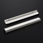 Brushed Nickel Cabinet Handles Finger Edge Pulls 11.8 Inch CC 6 Pack