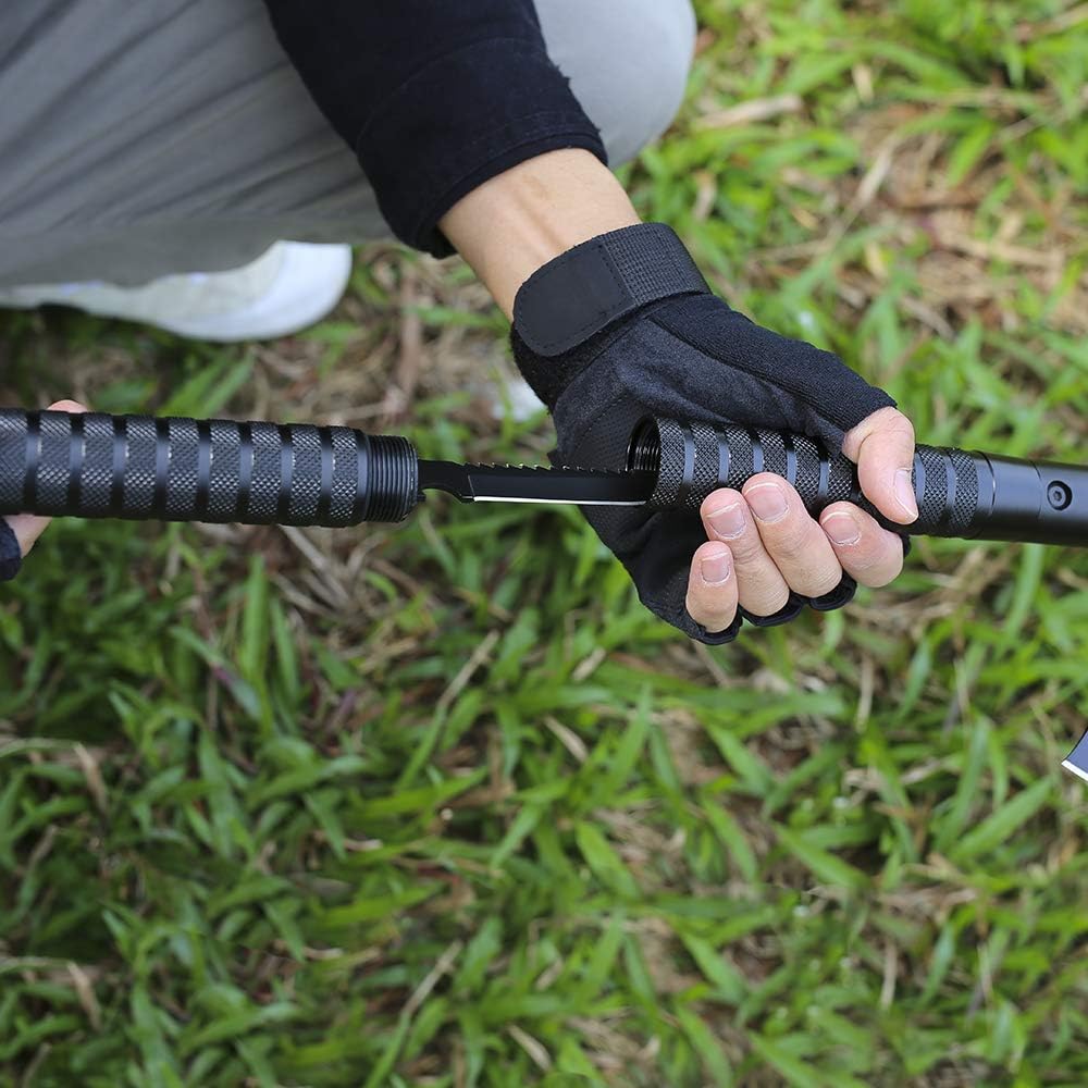 Survival Camping Axe, Folding Tactical Hatchet Axe for Outdoor | Multi-Functional Tactical Tomahawk with Hammer