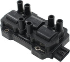 Ignition Coil and Spark Plug Wires Set for Chevy GMC Buick Pontiac
