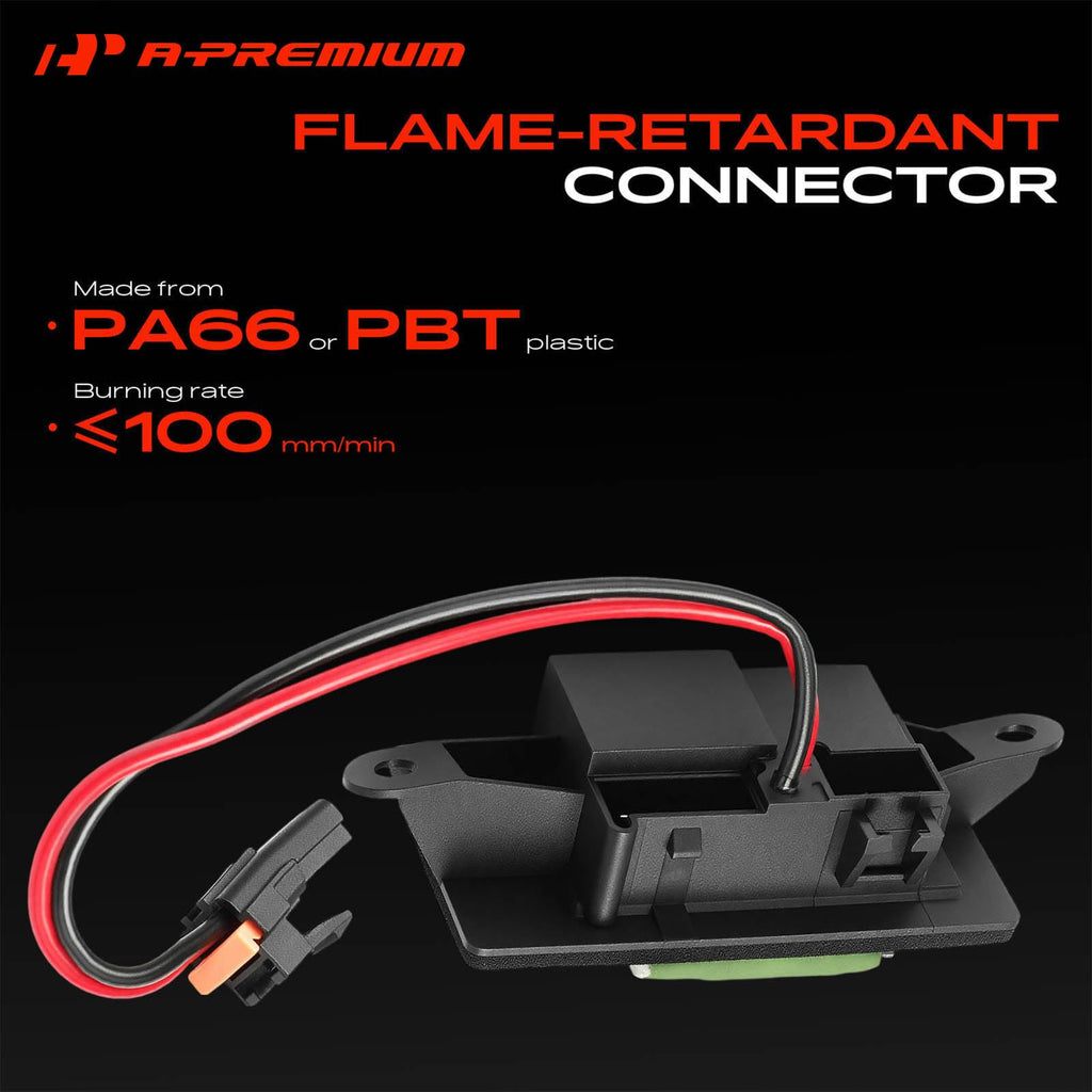 A-Premium Rear HVAC Blower Motor Resistor with 7 Pins Connector