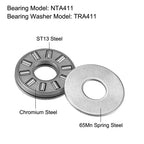 uxcell NTA411 Thrust Needle Roller Bearings with Washers 1/4" Bore 11/16" OD 5/64" Width 2pcs