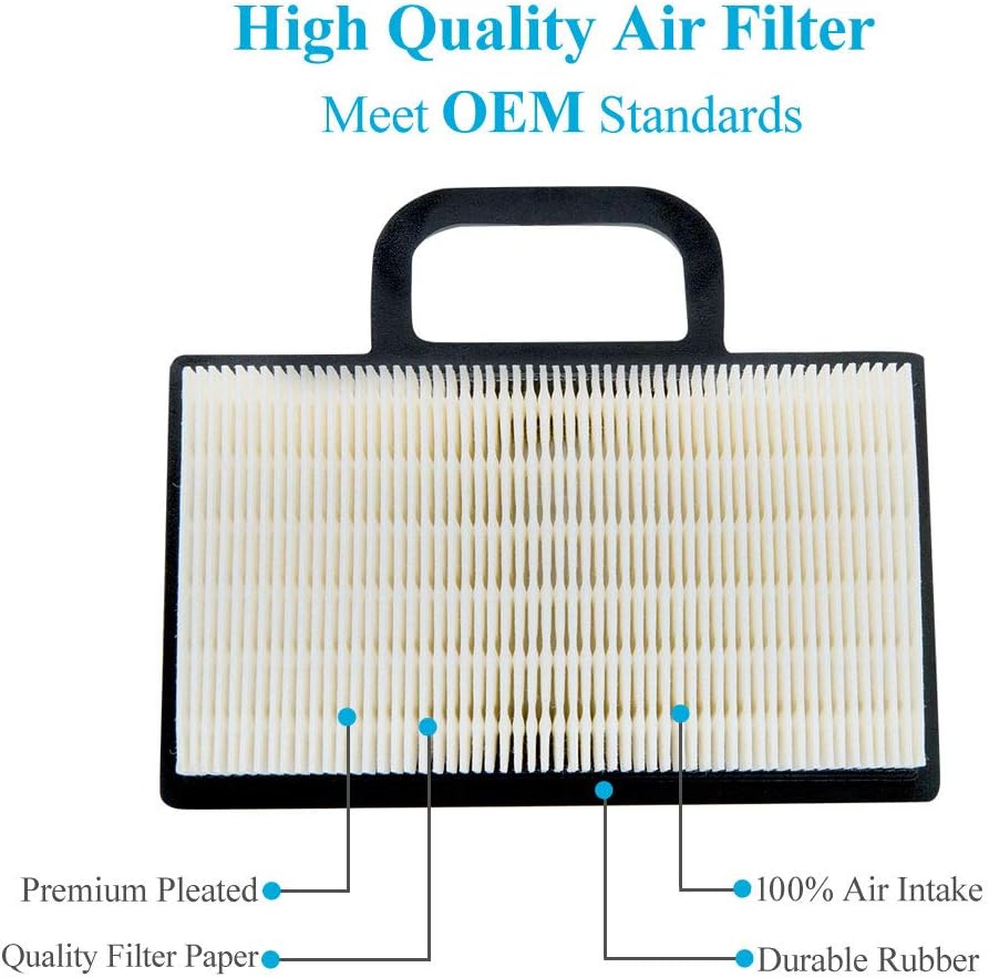 499486S 698754 Air Filter, Compatible with 499486 Lawn Mower Air Filter Cartridge, Compatible with 18-26 HP Intek V-Twins Engine Air cleaner