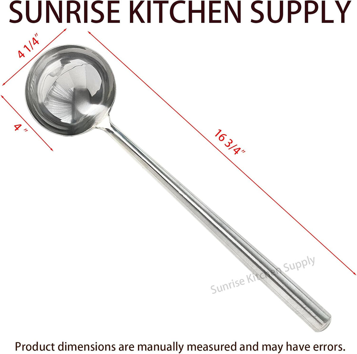 Kitchen Supply All Stainless Steel Wok Ladle #3