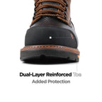6in Waterproof Work Boots for Men, Leather, Composite Toe