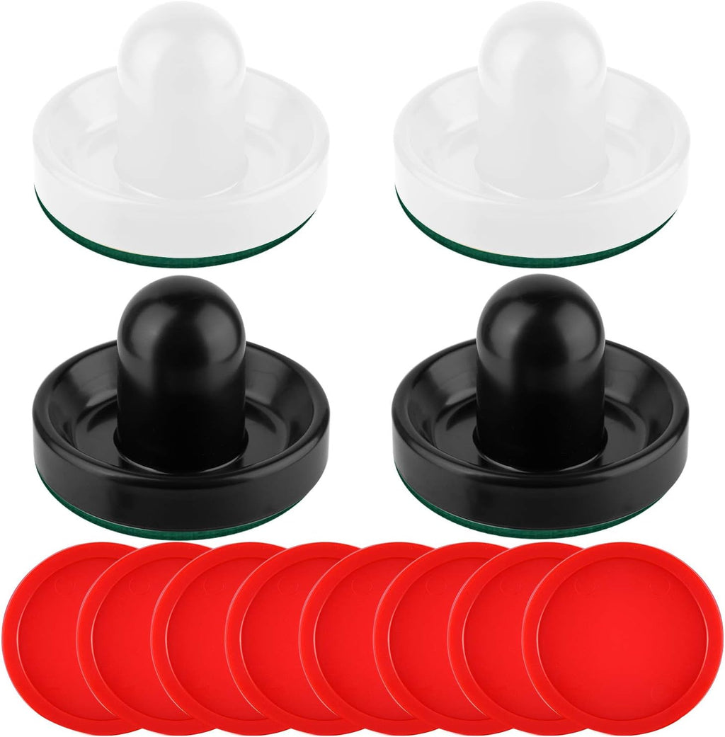 Air Hockey Pushers and Pucks, Air Hockey Paddles, Goal Handles Paddles Replacement Accessories for Game Tables (4