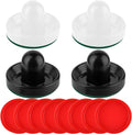 Air Hockey Pushers and Pucks, Air Hockey Paddles, Goal Handles Paddles Replacement Accessories for Game Tables (4