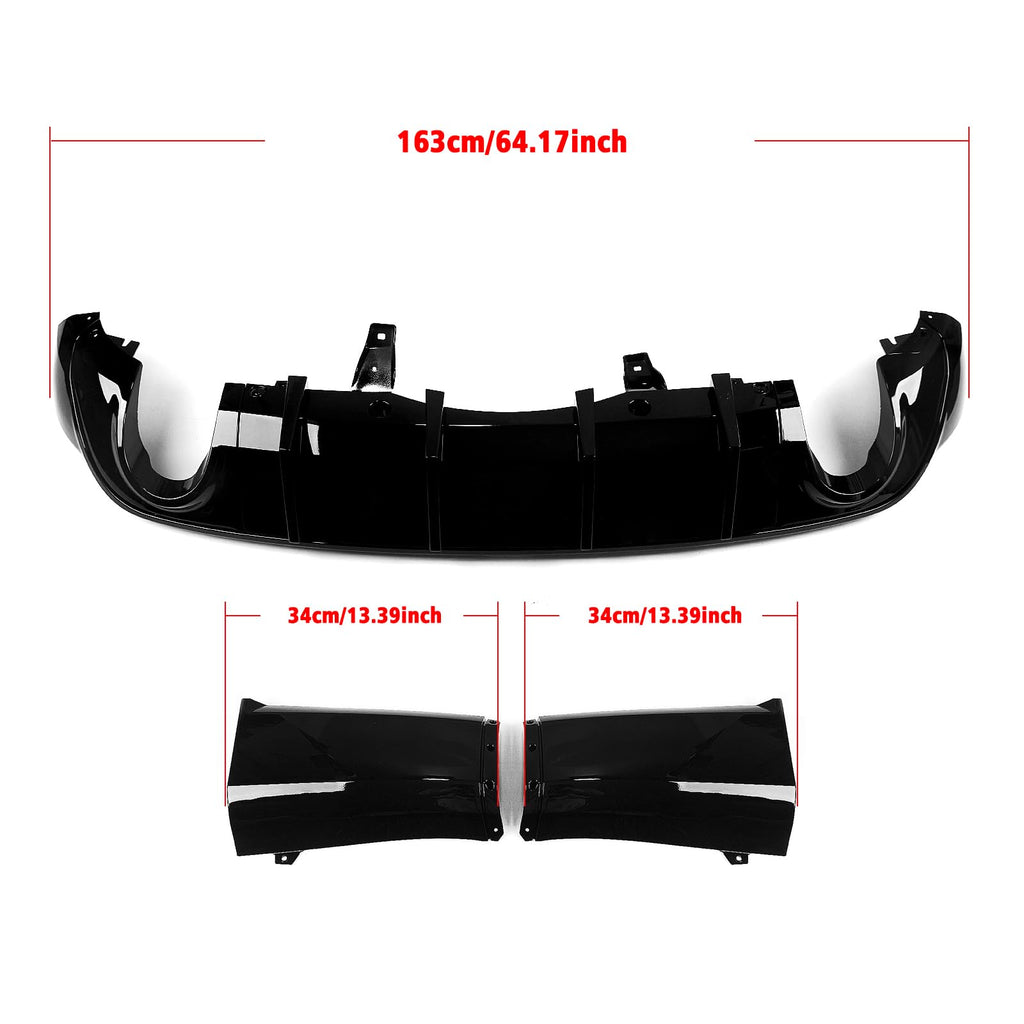 Rear Bumper Diffuser for Dodge Durango All Models R/T SRT 2011-2026