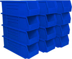 12 Pack AkroBins Plastic Storage Bins, Space-Saving Stackable Organizers for Garage, Classroom and Warehouse