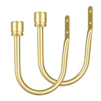 Curtain Holdbacks 2 Pack for Windows, Gold(1 Pair/2 Pack), Large
