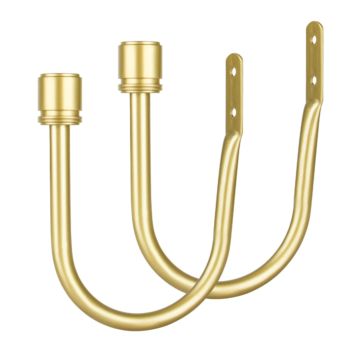 Curtain Holdbacks 2 Pack for Windows, Gold(1 Pair/2 Pack), Large