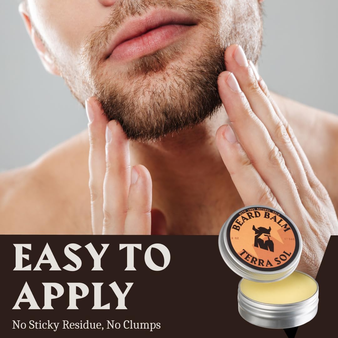 Beard Balm for Men - 2 Oz, Terra Sol Scent