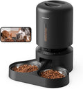 Automatic Cat Feeder with Camera for Two Cats, 1080P HD Video with Night Vision, 5G WiFi Pet Feeder with 2-Way Audio