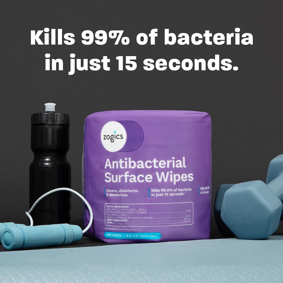 Antibacterial Disinfecting Wipes, 2 Rolls, 1,600 Count