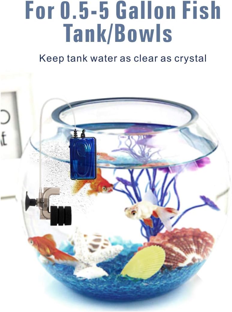 Super Mini Aquarium Single Sponge Filter for Small Fish Tank 0.5-5 Gallon