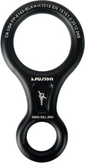 Climb Aluminum Descender - Figure 8 Descender Black