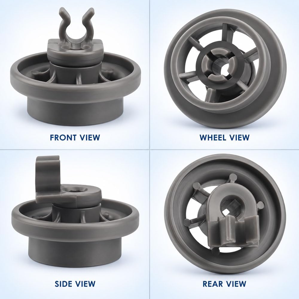 ·4-Pack Dishwasher Lower Rack Wheels for LG LDS5811ST