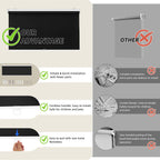 Blackout Roller Shades Pull Down, Cordless Window Blinds for Home