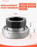 1-1/2" Bore SA208-24 Spherical Insert Bearing with Locking Collar