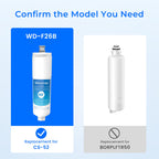 Waterdrop CS-52 Refrigerator Water Filter, Replacement for Bosch 640565