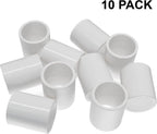 10 Pcs 3/4 Inch PVC Pipe Coupling