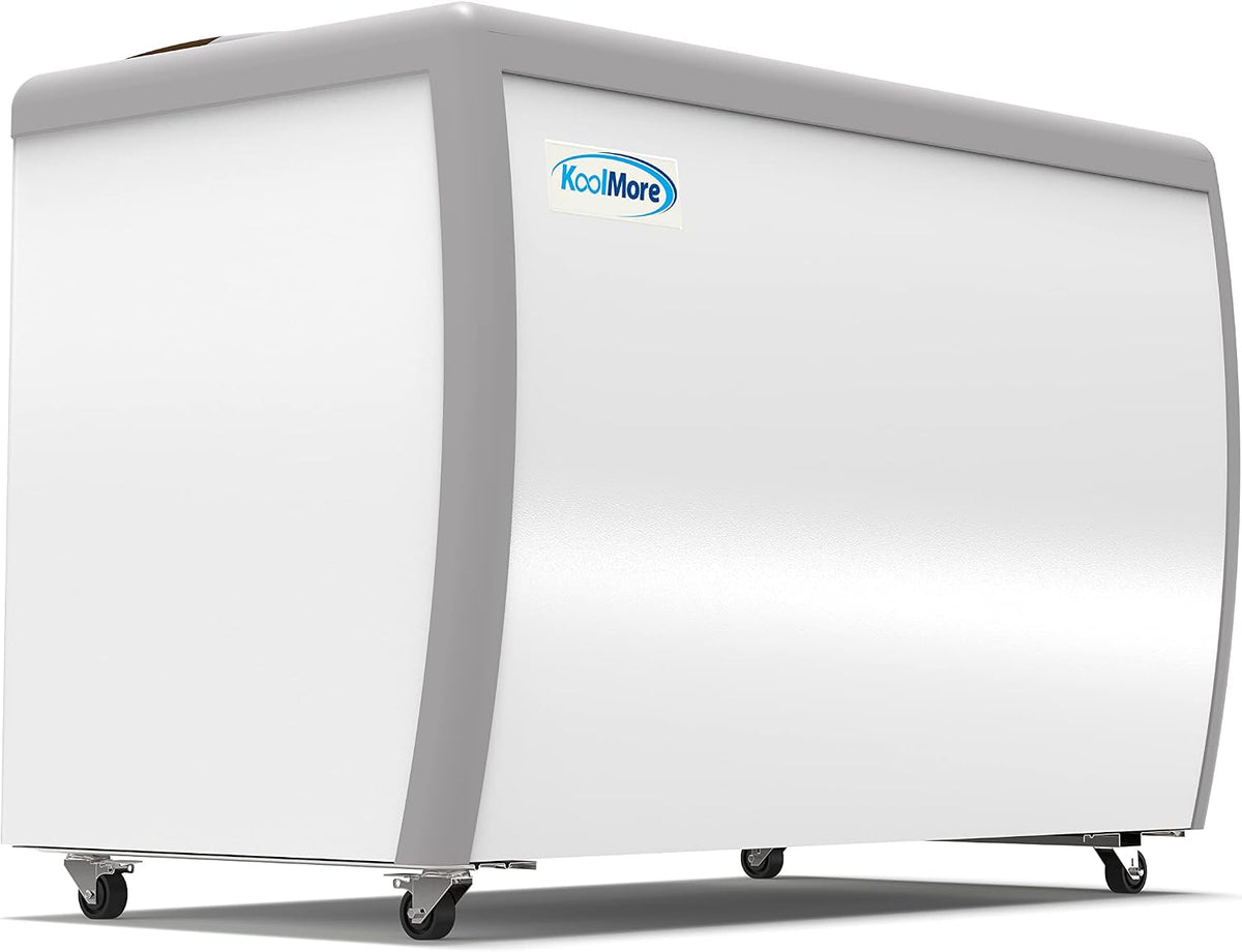 49 inch Commercial Ice Cream Dipping Cabinet Display Case, 8 Large Displayed Tubs, 6 Storing Tube, Sliding Glass
