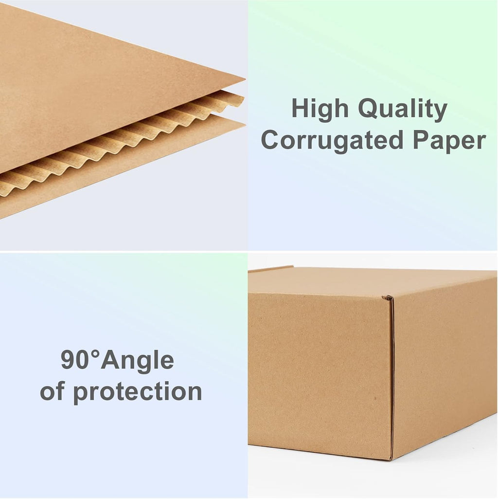 8x8x4 Inches Shipping Boxes Pack of 25, Small Corrugated Cardboard Box for Mailing Packing Literature Mailer