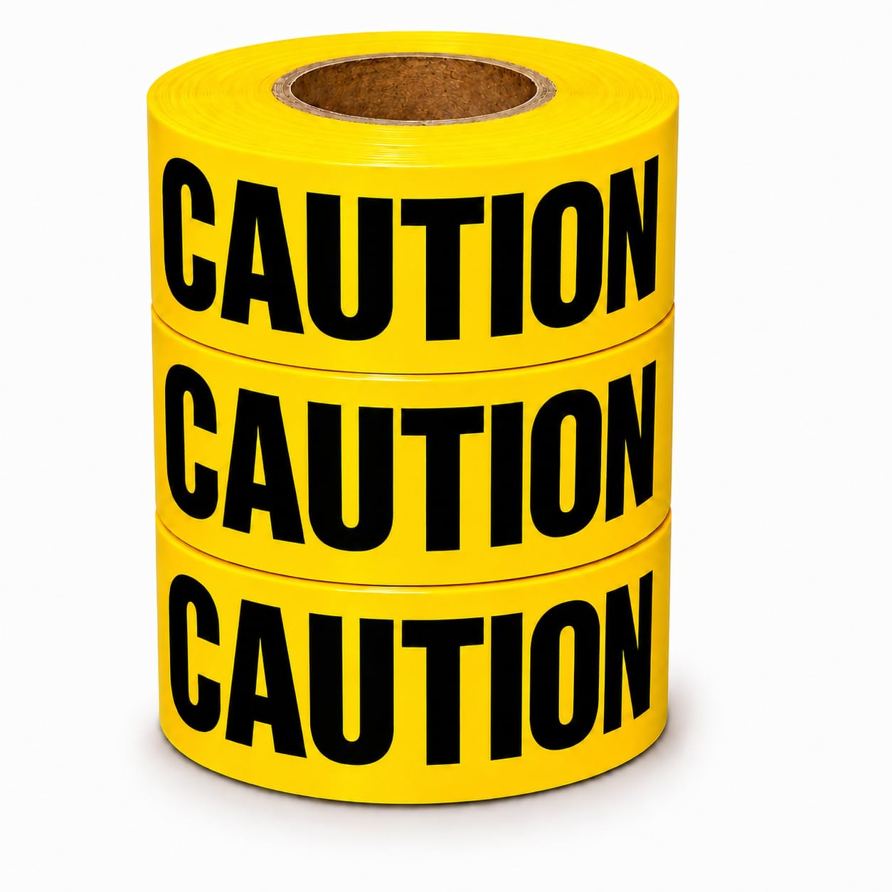 Premium Yellow Caution Tape 3-Pack 3 inch x 1000 feet, Hazard Safety Tape, Construction Tape for Danger/Hazardous