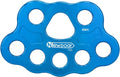 Descender Plate 45KN Paw Rigging Plate 8 Holes Rock Climbing Gear (8 holes/45KN Blue)