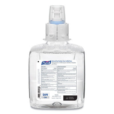 CS6 Hand Sanitizer Foam Refill, 2ct x 1200 mL - 6551-02