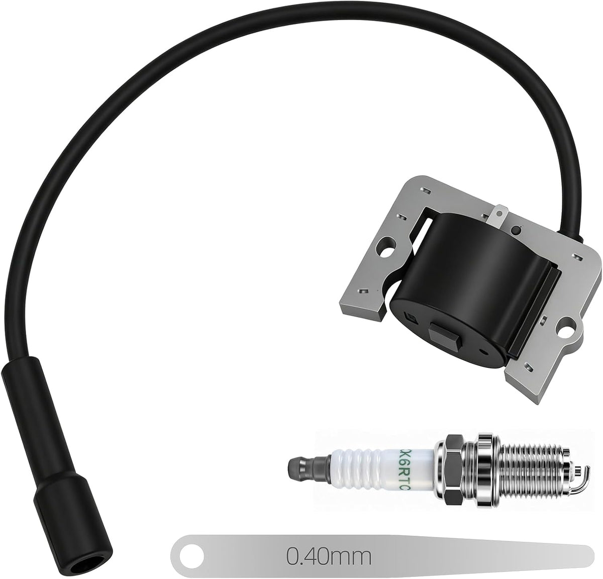 12 584 04-S Ignition Coil and Spark Plug Kit for Kohler CV13 CV14 CV15 CV430 CV460 CV490 CV491 CV492 CV493, John