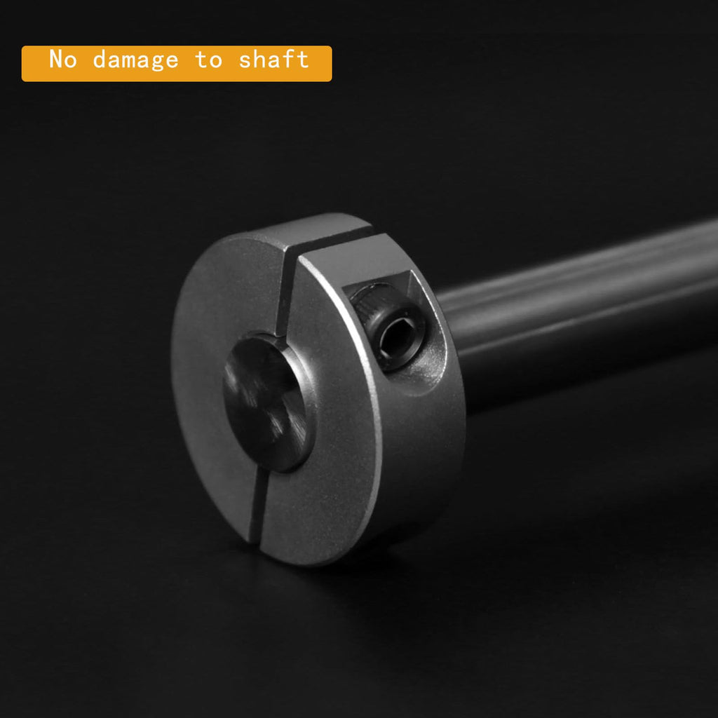 Sinoblu Split Shaft Collar, 10mm Bore H7, 30mm OD, 10mm Thickness, Aluminum Anodized, Set-Screw Shaft Collars for Machinery and Industrial Applications (4-Pack)