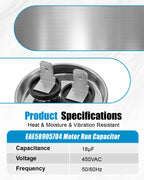 EAE58905704 Refrigerator Motor Run Capacitor Fit for LG