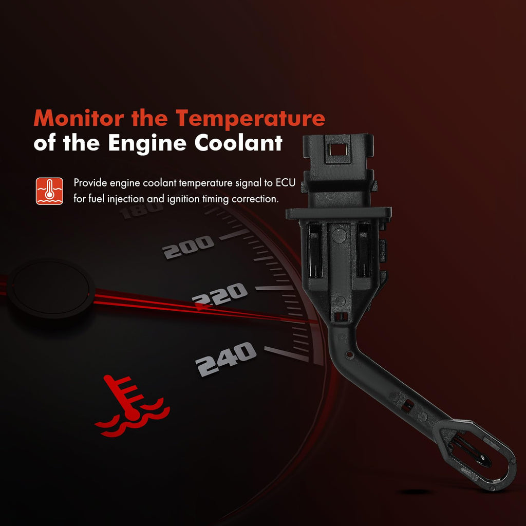 A-Premium Engine Coolant Temperature Sensor Compatible with Mercedes-Benz