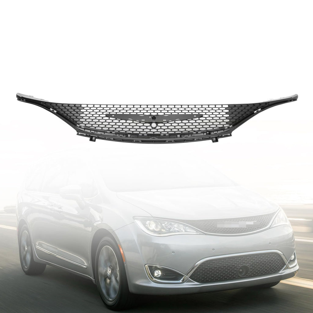 Front Upper Grille Grill Fits 2017 2018 2019 2020 Chrysler Pacifica Hybrid