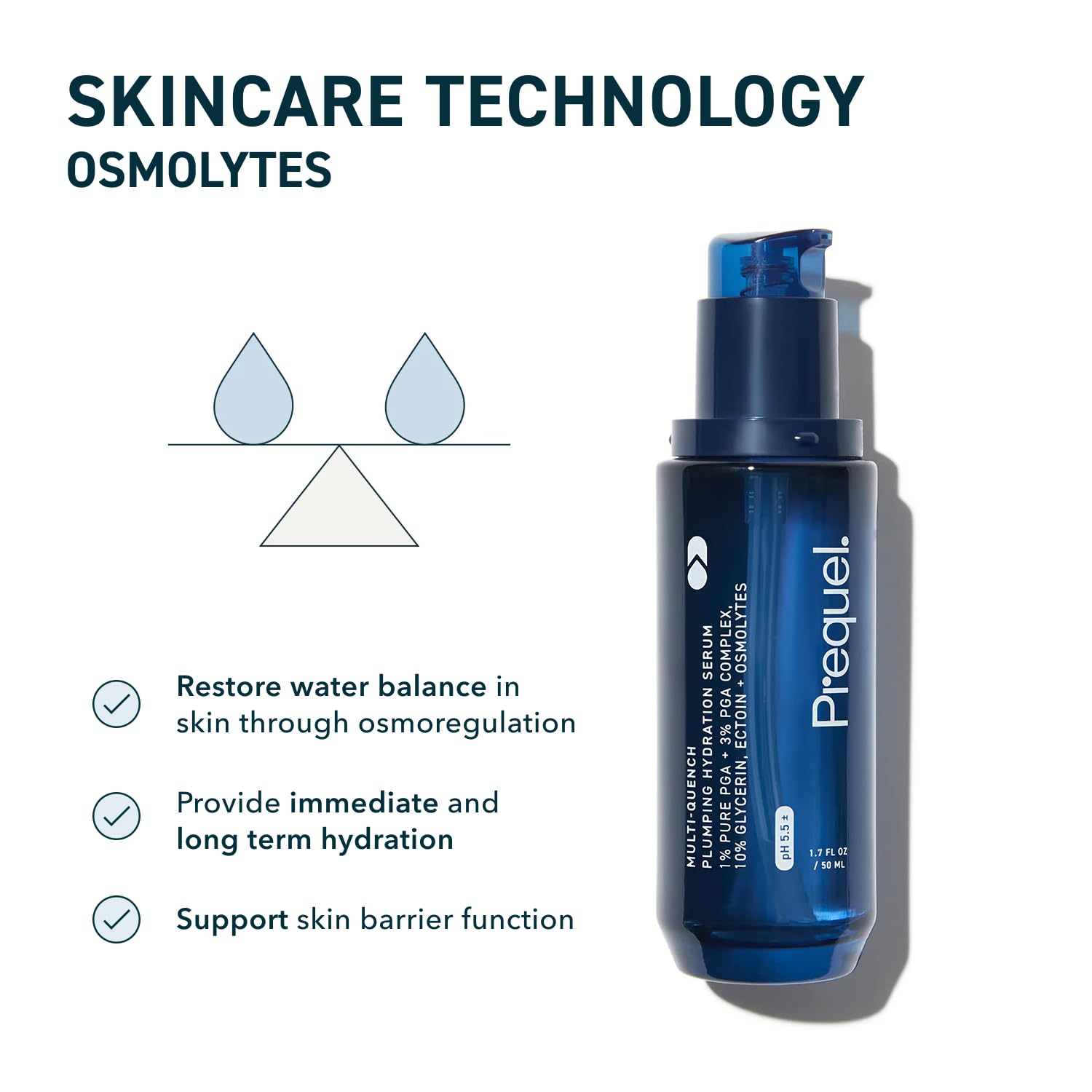 Skin Multi-Quench Plumping Hydration Serum for Face. Intensive Hydrating Facial Serum for Women with PGA Complex and