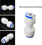1/4" x 1/4" Push-Fit Connector for RO System, 5 Pcs